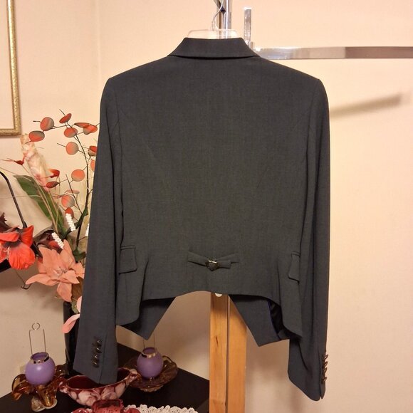 NWOT MEXX Women's High Quality Gray Lined Blazer Jacket Size 38 - Picture 9 of 13